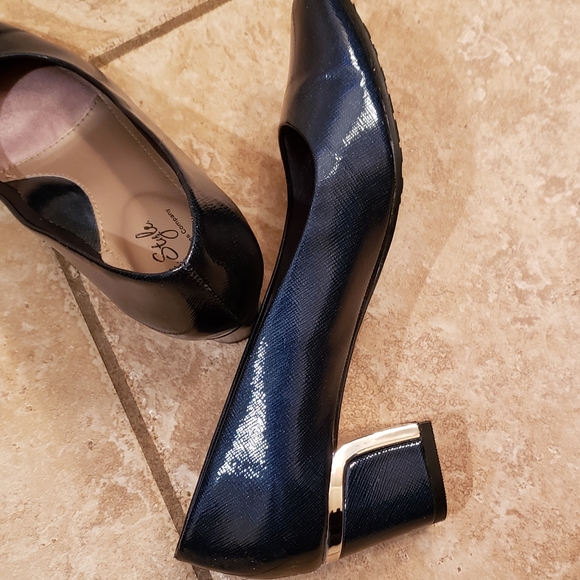 Blue Heels with Silver Details - Picture 6 of 8